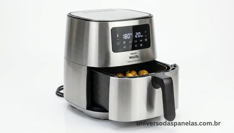 Air fryer Philips Walita Essential com display digital em cor prata