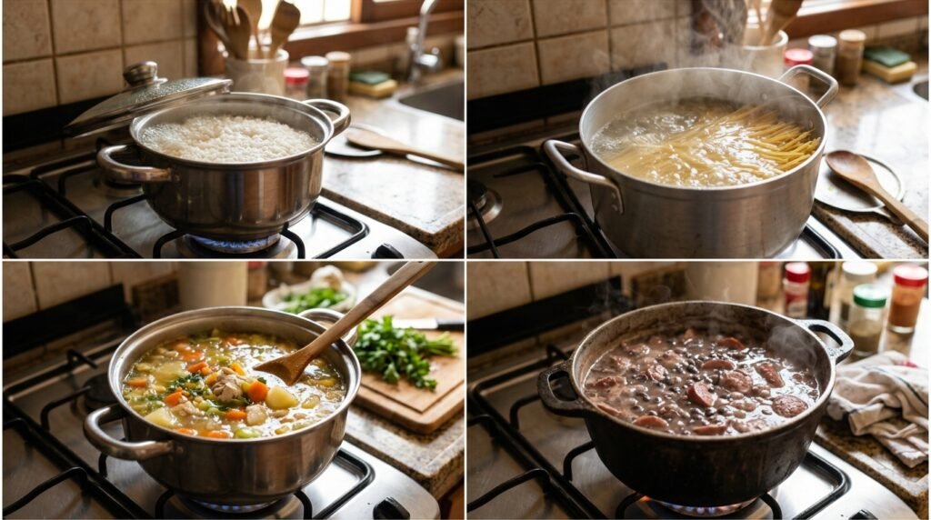 Usos ideais e práticos para panela comum cilíndrica